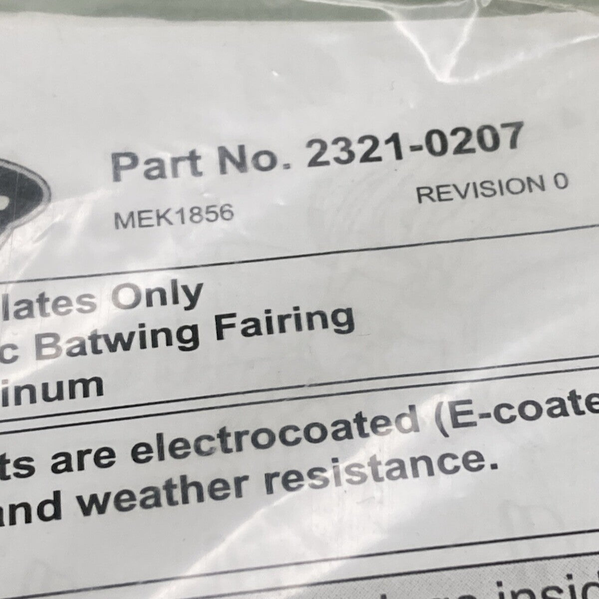 NEW MEMPHIS SHADES 2321-0207 TRIGGER LOCK Plates-Only Kit for Batwing Fairing