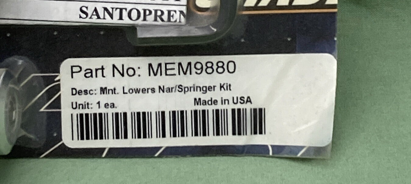 NEW MEMPHIS SHADES MEM9880 MOUNT LOWERS NAR/SPRINGER KIT
