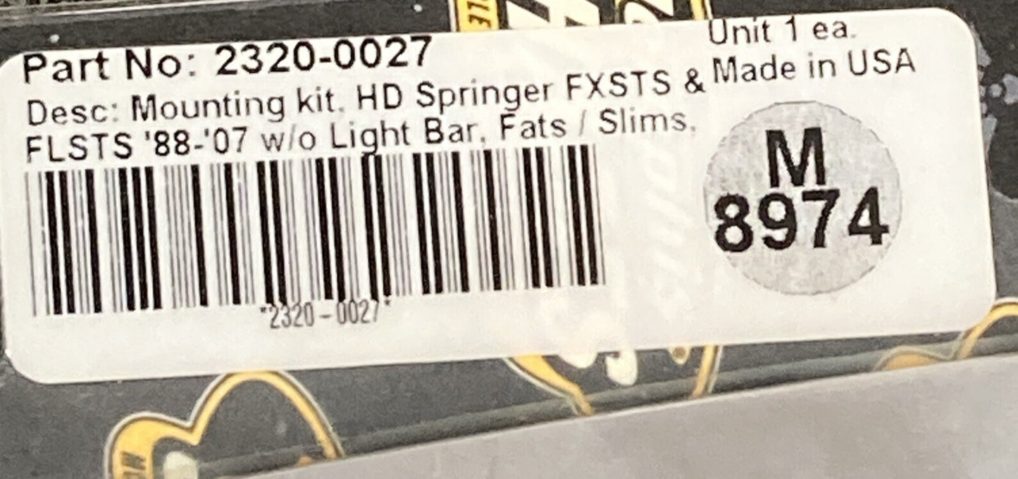 NEW MEMPHIS SHADES 2320-0027 M8974 MOUNTING KIT HD SPRINGER FXSTS FLSTS
