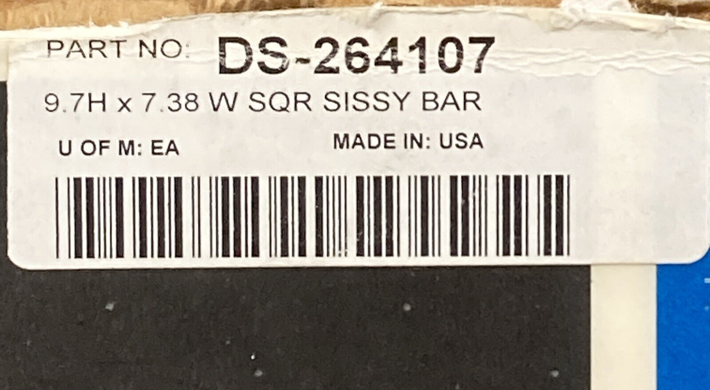NEW DRAG SPECIALTIES DS-264107 9.7H X 7.38W W SQR SISSY BAR