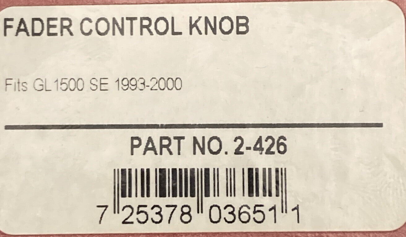 NEW GENUINE SHOW CHROME 2-426 FADER CONTROL KNOB FITS GL1500 93-00