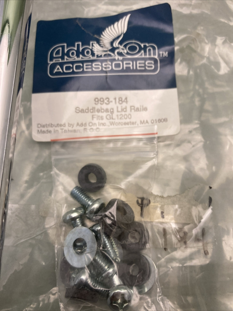 NEW GENUINE ADD ON 993-184 SADDLEBAG LID RAILS FOR GL1200