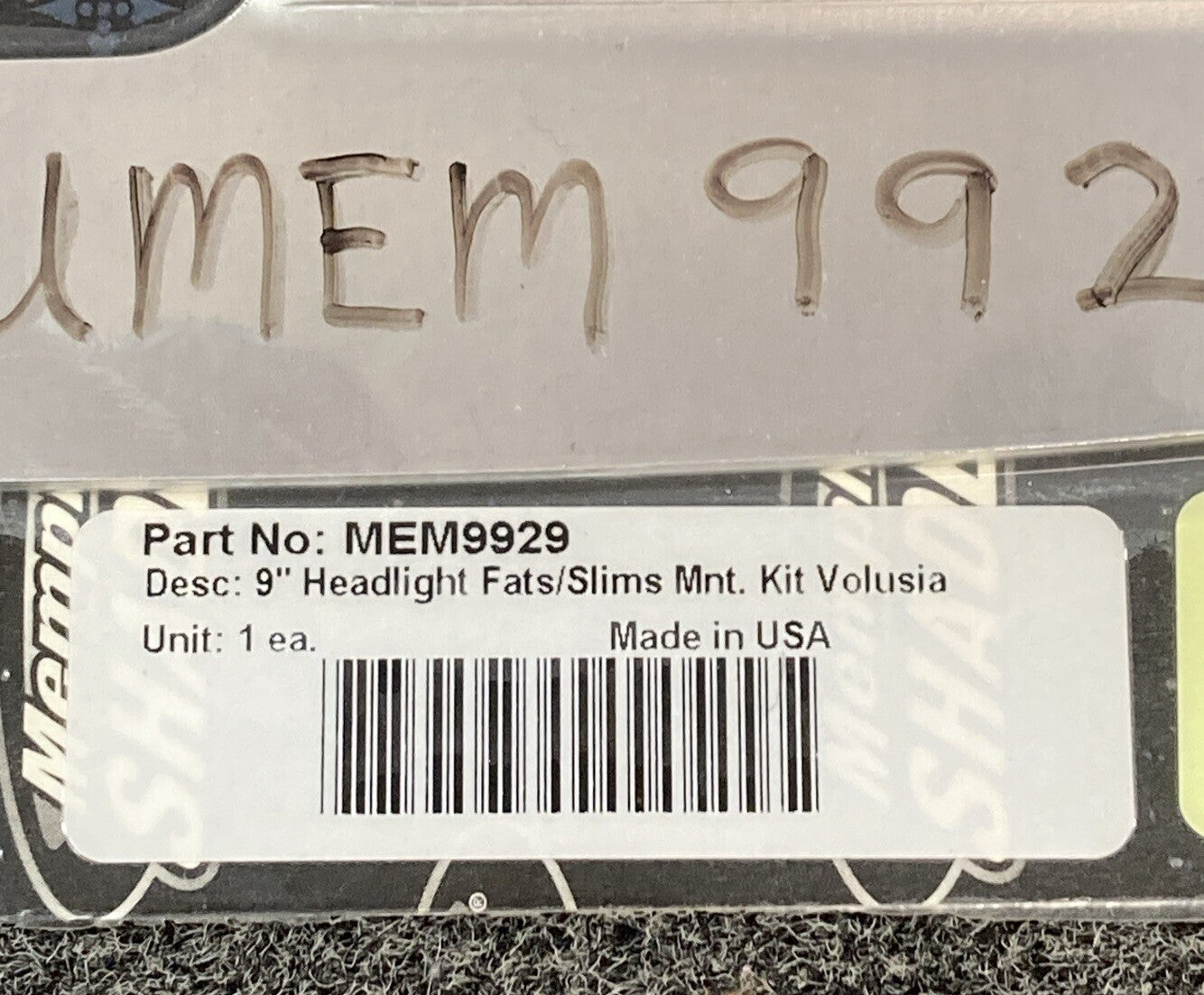 NEW MEMPHIS SHADES MEM9929 9" HEADLIGHT FATS/SLIMS MOUNT KIT VOLUSIA
