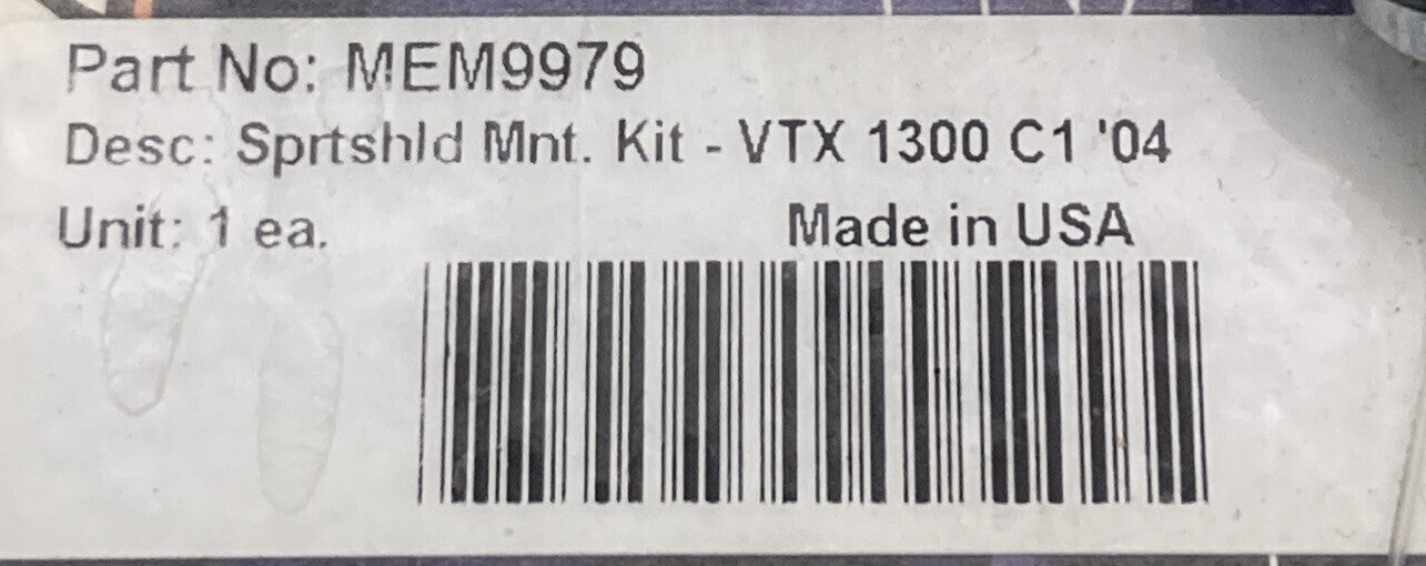 NEW MEMPHIS SHADES MEM9979 SPORTS SHIELD MOUNTING KIT FOR VTX 1300 C1 '04