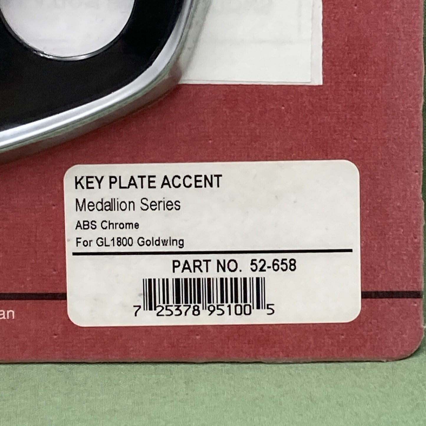 NEW SHOW CHROME 52-658 KEY PLATE ACCENT MEDALLION SERIES ABS CHROME