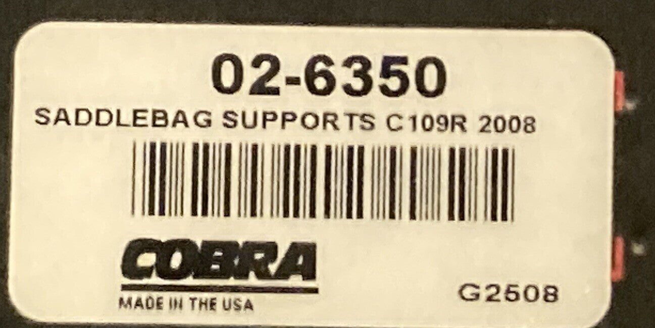 NEW GENUINE COBRA 02-6350 SADDLEBAG SUPPORTS FOR SUZUKI C109R 2008