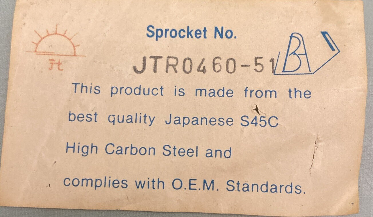 NEW GENUINE JTR460-51 51 TOOTH K1104SR STEEL SPROCKET