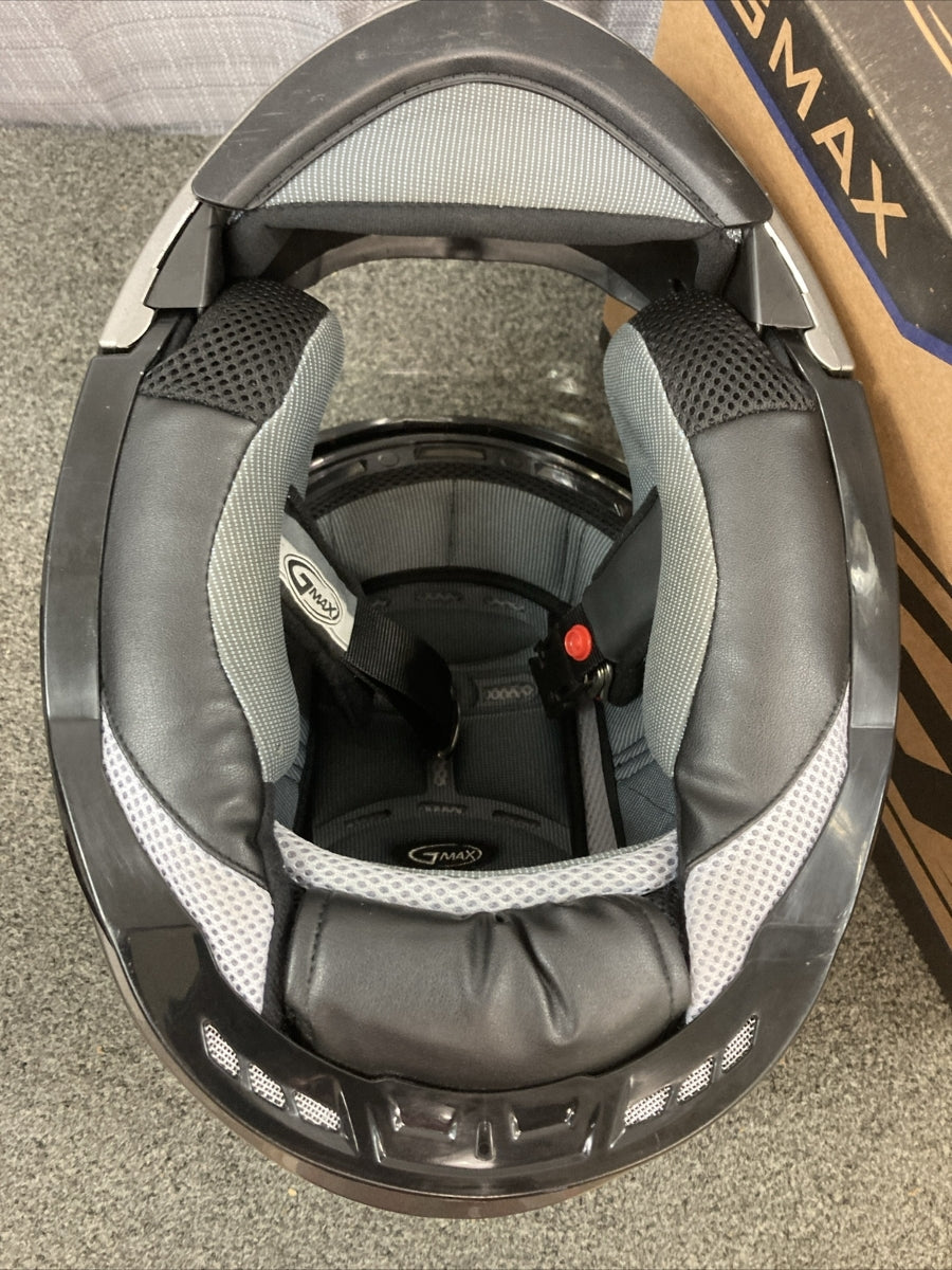 NEW GENUINE GMAX 72-487192X MD-01 FLIP JAW MOTO HELMET TITANIUM 2XL