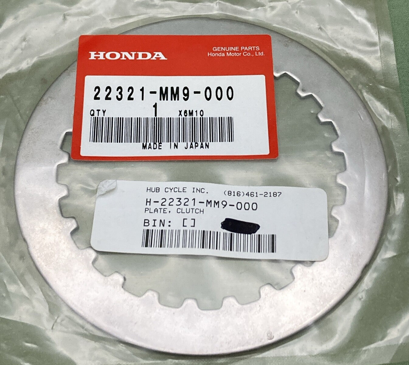 NEW GENUINE HONDA 22321-MM9-000 CLUTCH PLATE