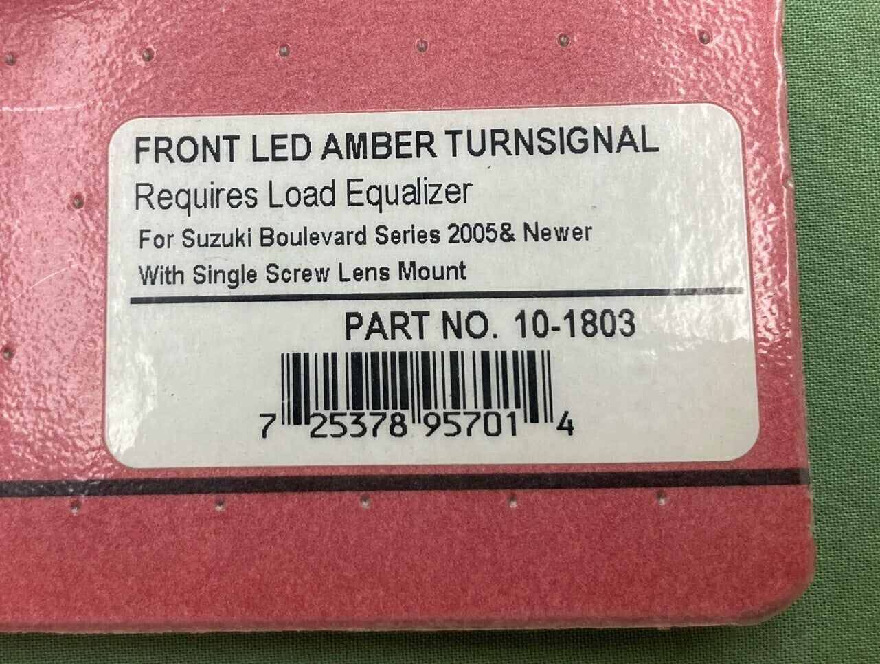 NEW BIG BIKE PARTS 10-1803 FRONT LED AMBER TURNSIGNAL SUZUKI