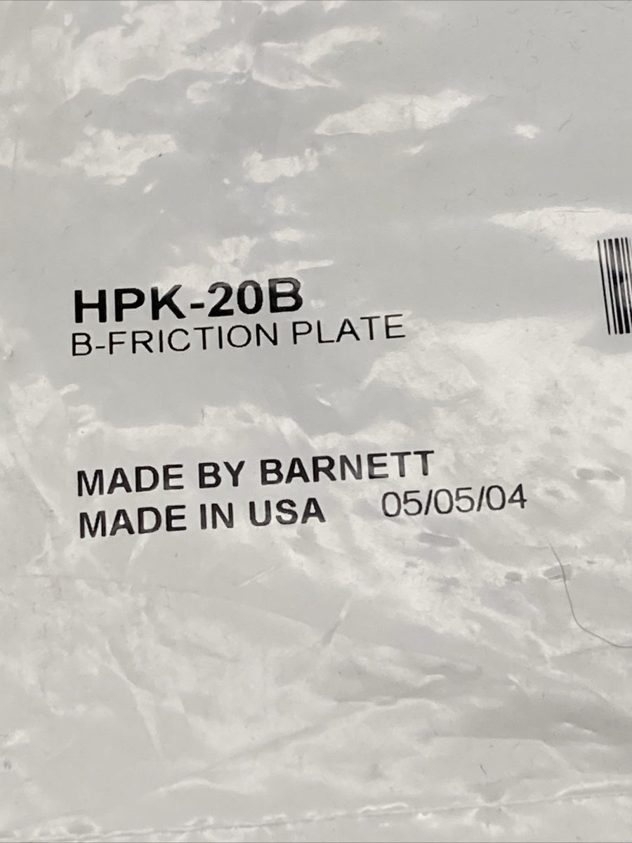 NEW BARNETT 301-35-10011 B FRICTION PLATE