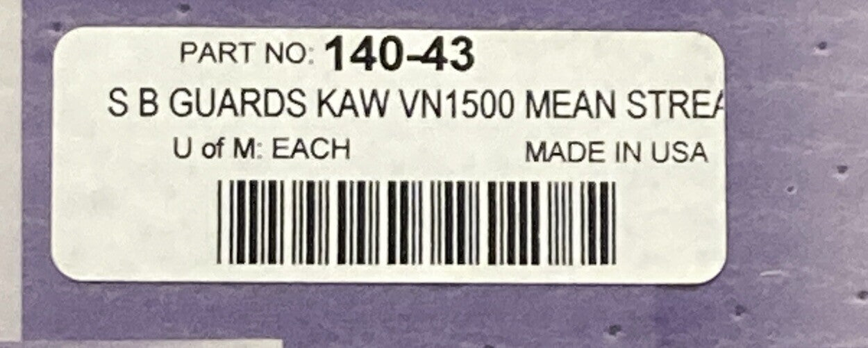 NEW GENUINE MC ENTERPRISES MC140-43 SADDLEBAG GUARDS FOR KAWASAKI VN1500 02-03
