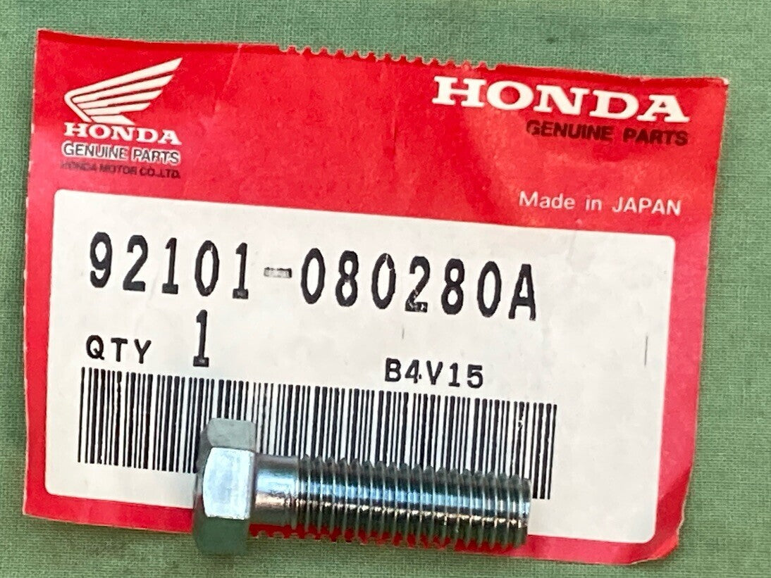 NEW GENUINE HONDA 92101-080280A Bolt, Hex. (8X28)