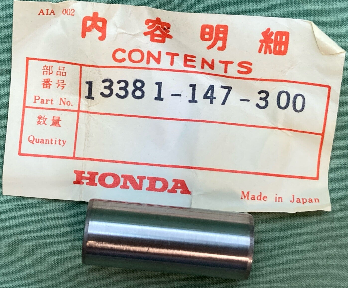 NEW GENUINE HONDA 13381-147-300 PIN, CRANK