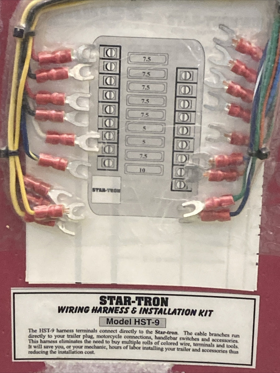 NEW GENUINE KRISS HST-9 STAR-TRON WIRING HARNESS AND INSTALLATION KIT