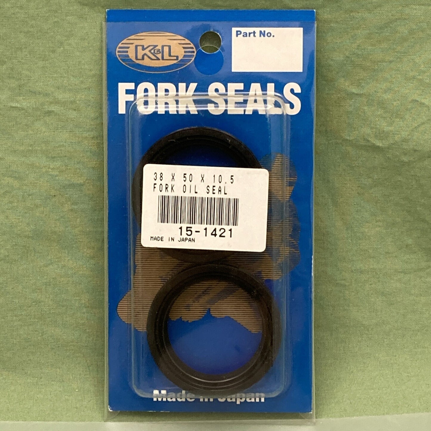 NEW K&L SUPPLY 15-1421 FORK OIL SEALS KIT 38X50X10.5