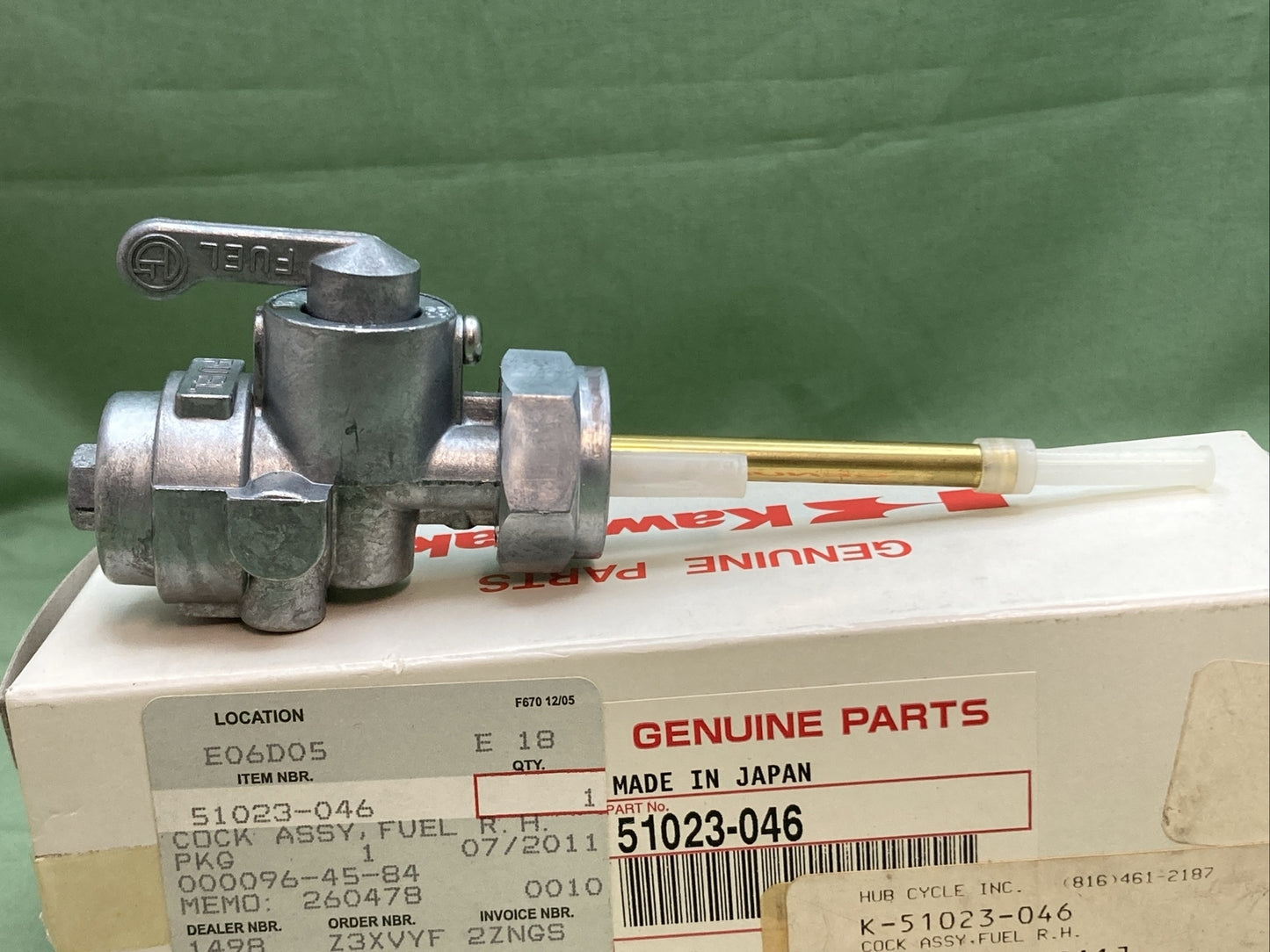 NEW GENUINE KAWASAKI 51023-046 COCK ASSY,FUEL R.H.