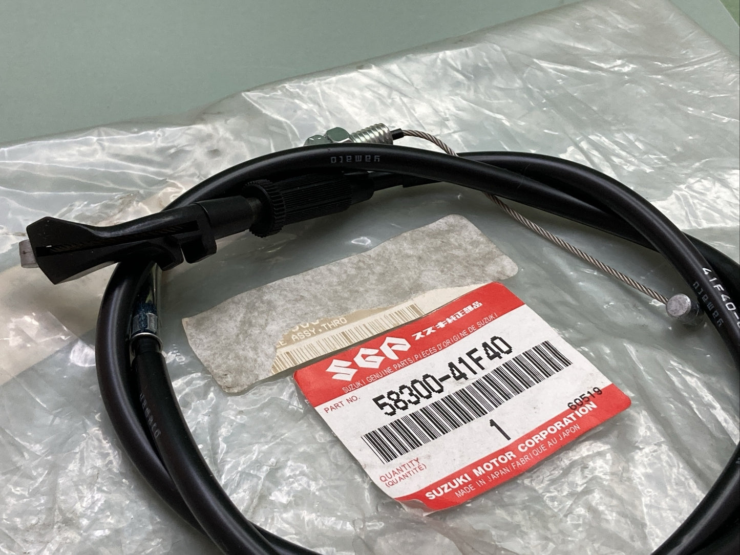NEW GENUINE SUZUKI 58300-41F40 THROTTLE CABLE