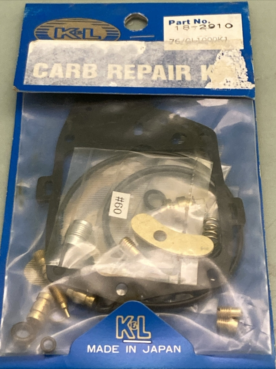 NEW GENUINE K&L 18-2910 CARB REPAIR KIT FOR HONDA GL1000 1976
