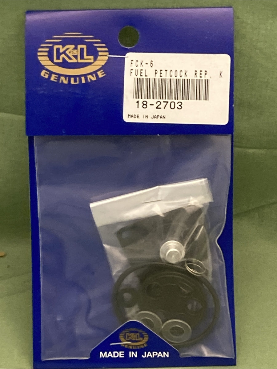 NEW GENUINE K&L 18-2703 FUEL PETCOCK REPAIR KIT SUPERCEDES FCK-6