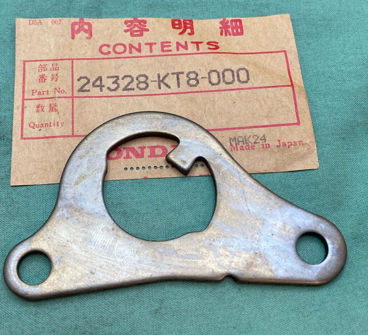 NEW GENUINE HONDA 24328-KT8-000 PLATE, GUIDE