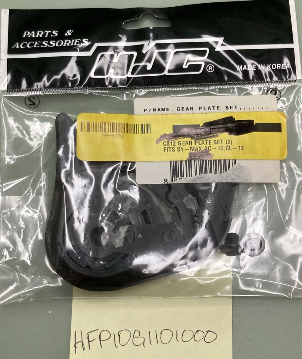 NEW GENUINE HJC HFP10G1101000 HELMET GEAR PLATE SET W/ HARDWARE