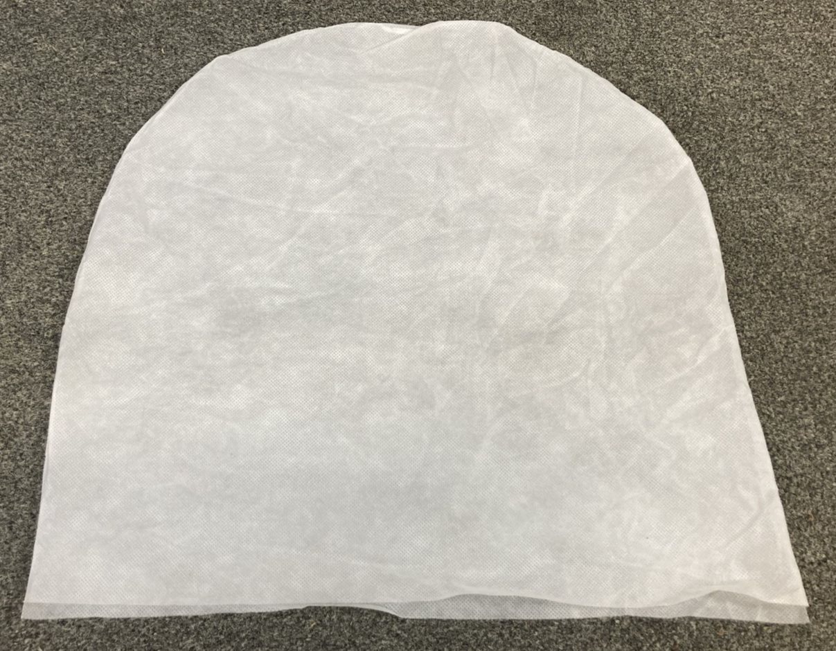QTY 3 NEW MOTORCYCLE SNOWMOBILE HELMET DUST COVER BAG WHITE 18"X18"