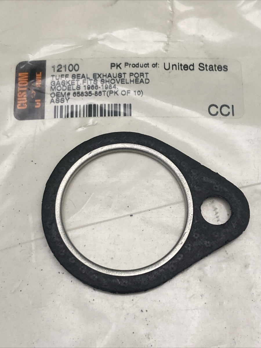 NEW GENUINE CUSTOM CHROME 12100 EXHAUST GASKET