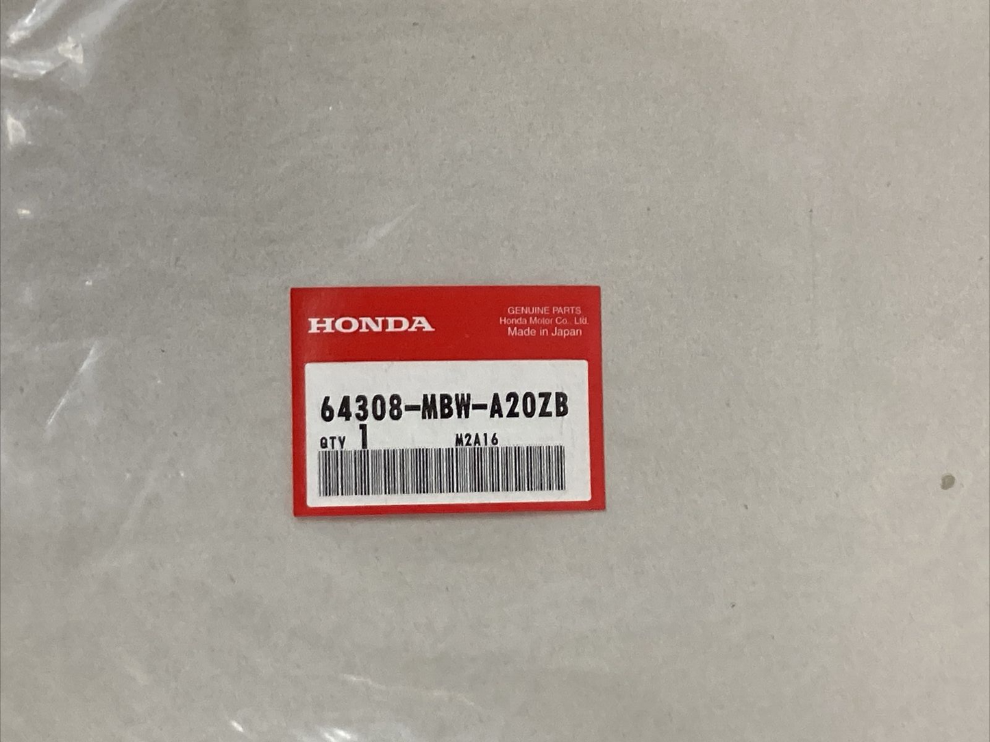 NEW GENUINE HONDA 64308-MBW-A20ZB STRIPE C, L. COWL (LOWER) (TYPE5) YELLOW