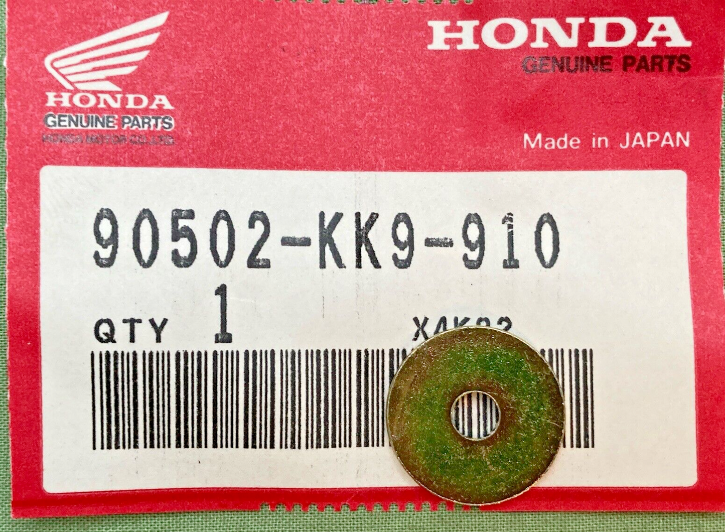 QTY 2 NEW GENUINE HONDA 90502-KK9-910 WASHER, REAR FENDER