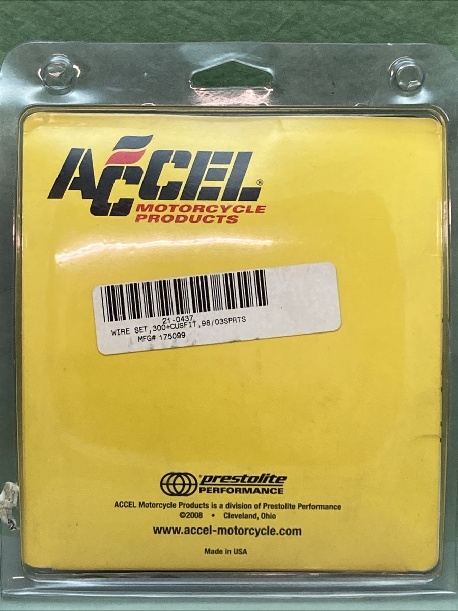 NEW ACCEL 175099 CUSTOM FIT 8.0MM SILICONE WIRE SET FOR HARLEY DAVIDSON