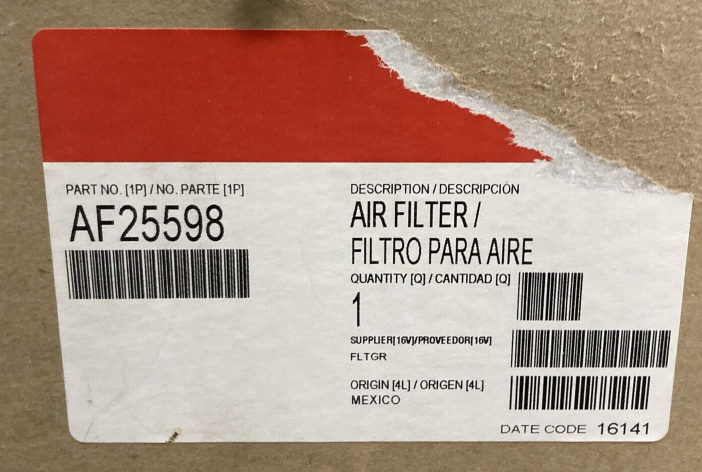 NEW GENUINE FLEETGUARD AF25598 AIR FILTER