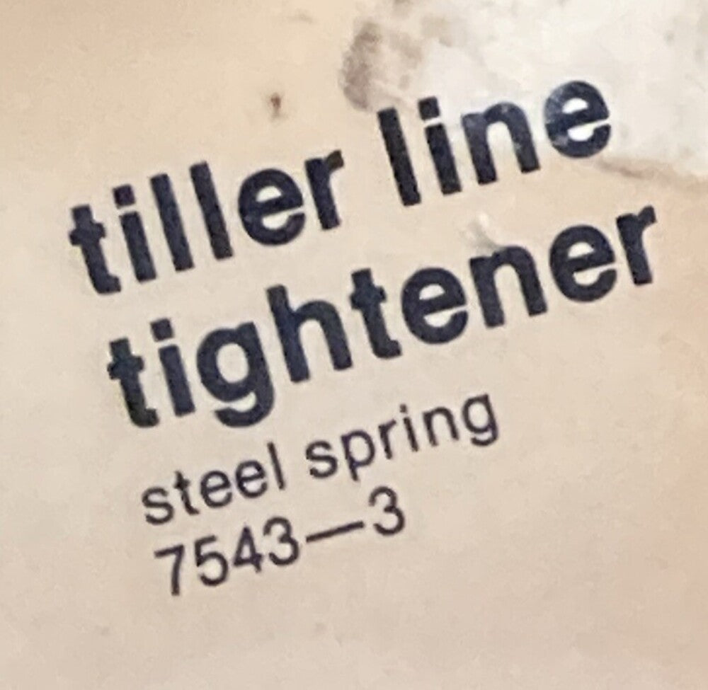 NEW GENUINE ATTWOOD 7543-3 SET OF TILLER LINE TIGHTENERS