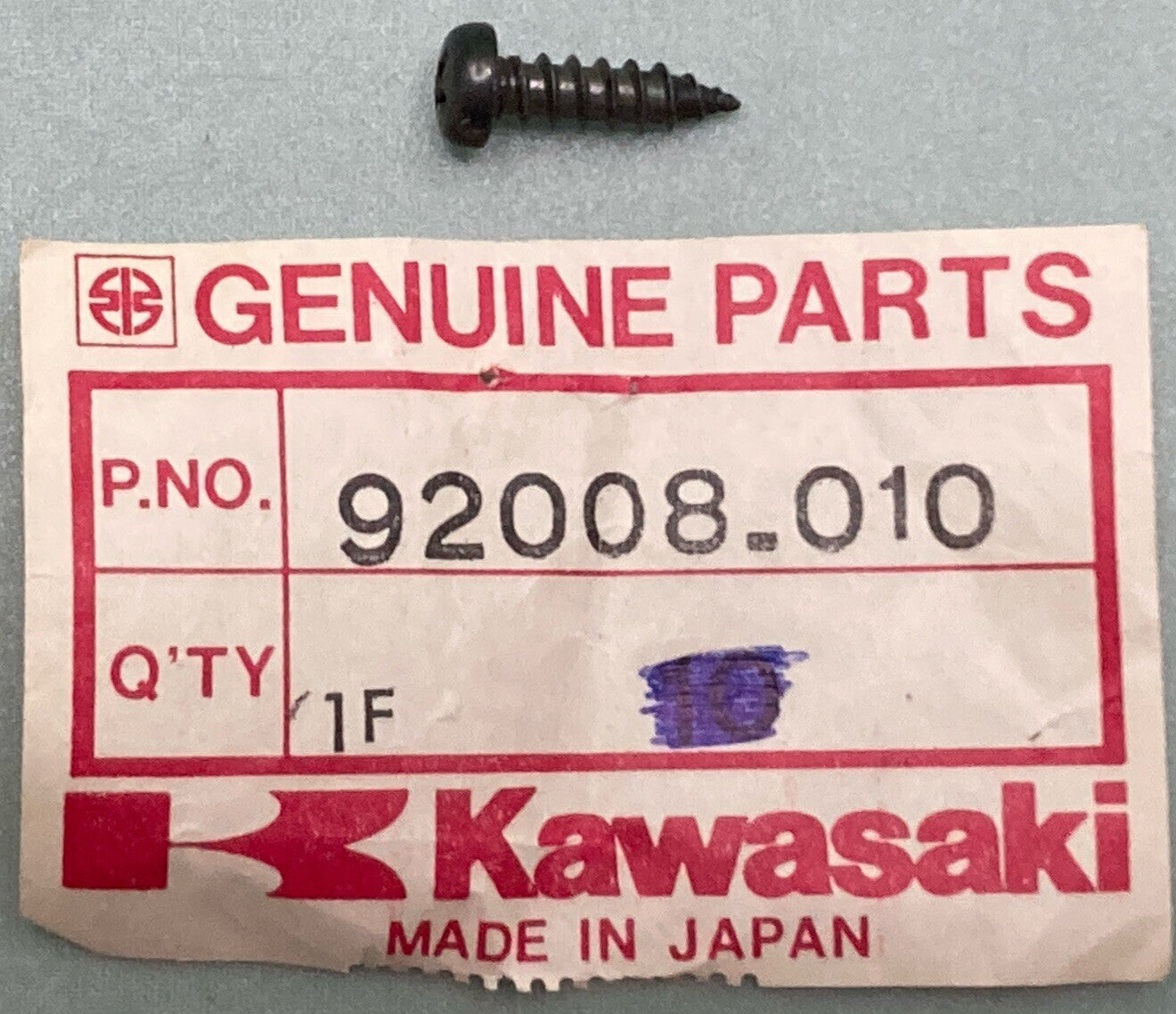 NEW GENUINE KAWASAKI 92008-010 SCREW,SEAT COVER FIT
