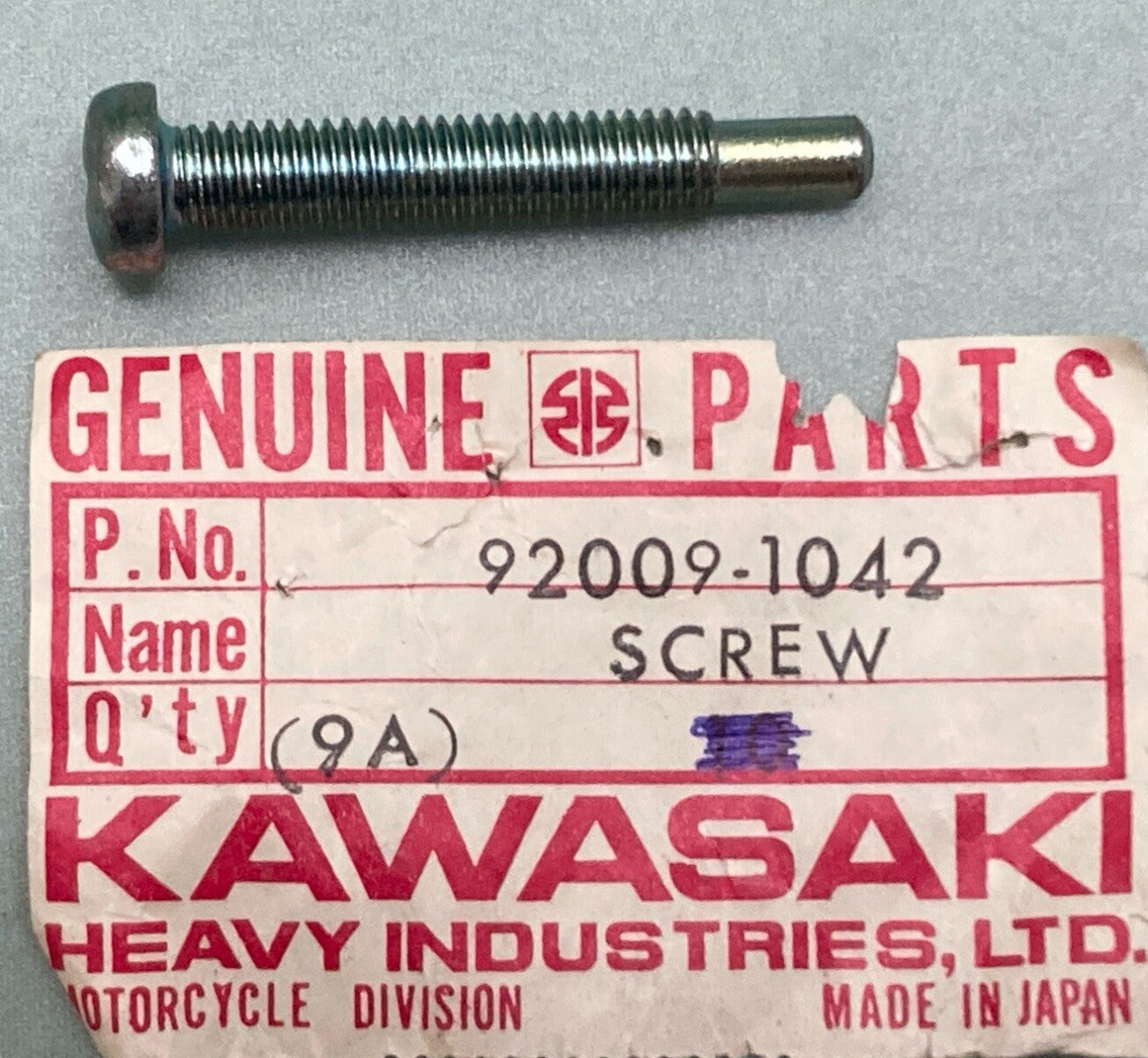 NEW GENUINE KAWASAKI 92009-1042 SCREW 6X38