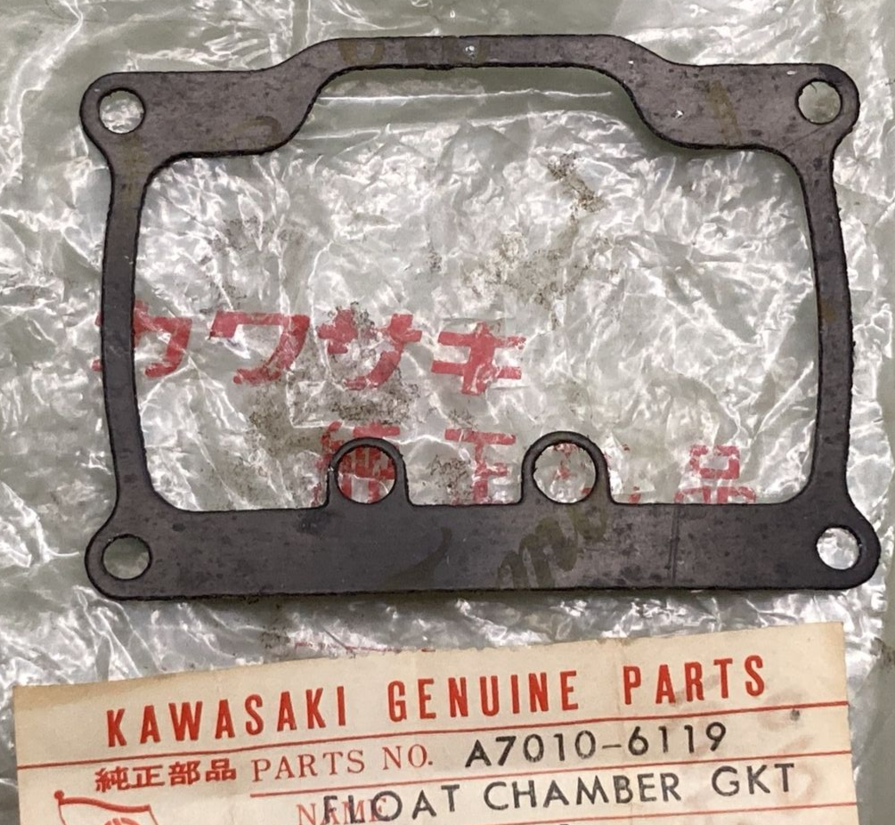 NEW GENUINE KAWASAKI A7010-6119 GASKET CARBURETOR FLOAT CHAMBER
