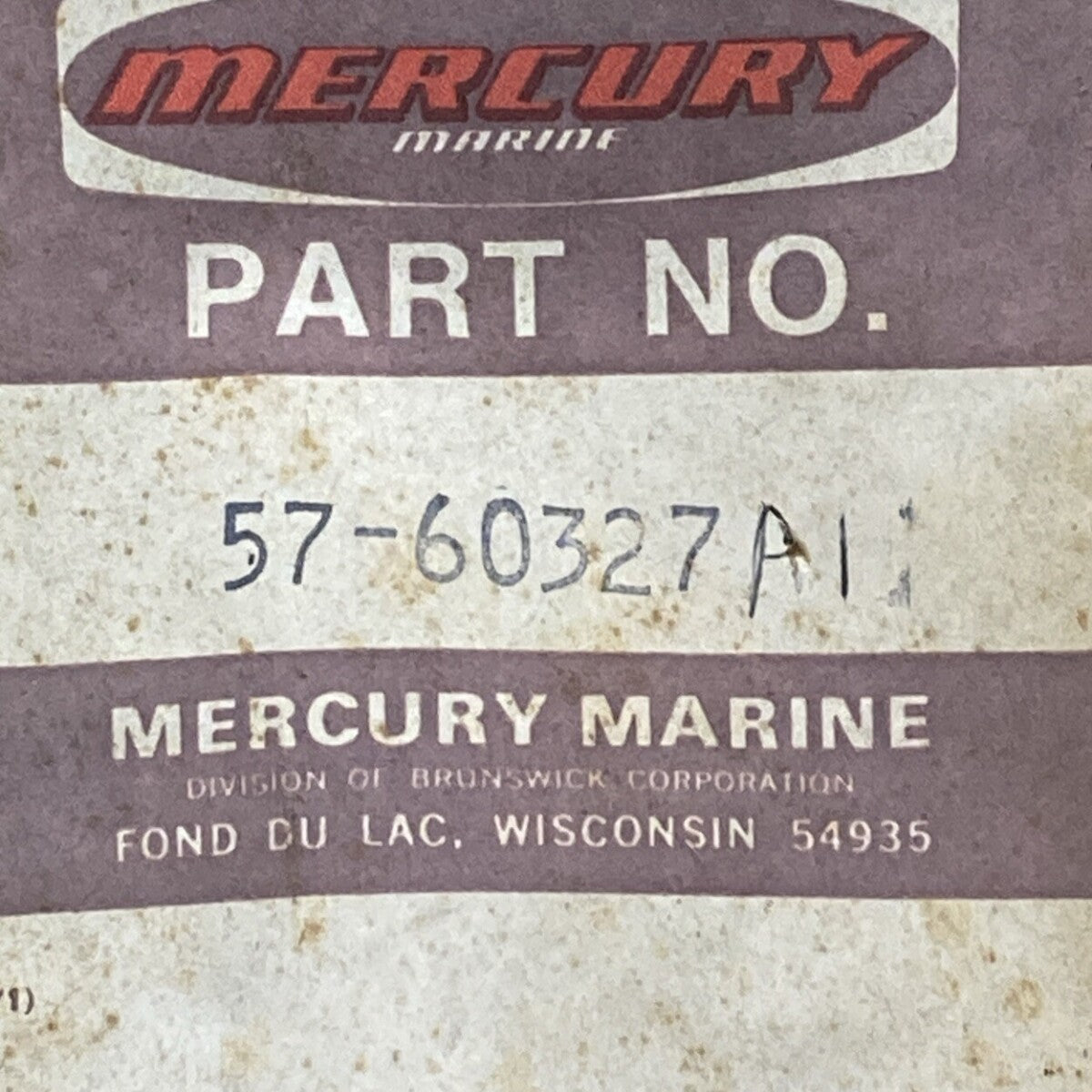 NEW GENUINE MERCURY QUICKSILVER 57-60327A1 V BELT WATER PUMP OUTBOARD 120-165HP