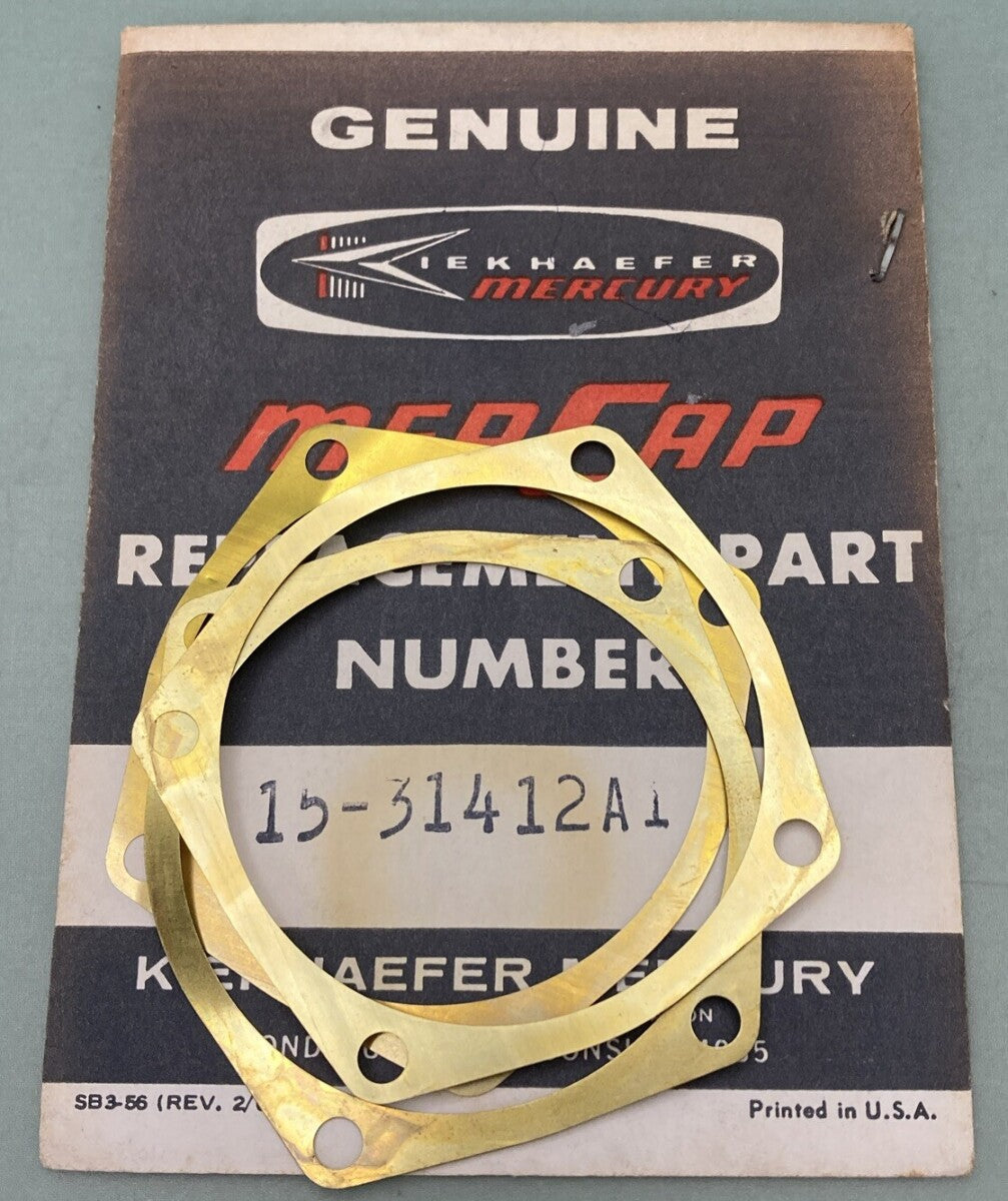 NEW MERCURY QUICKSILVER 15-31412A 1 SHIM SET CYL BLK CRKC OUTBOARD 3.5-9.8 40HP