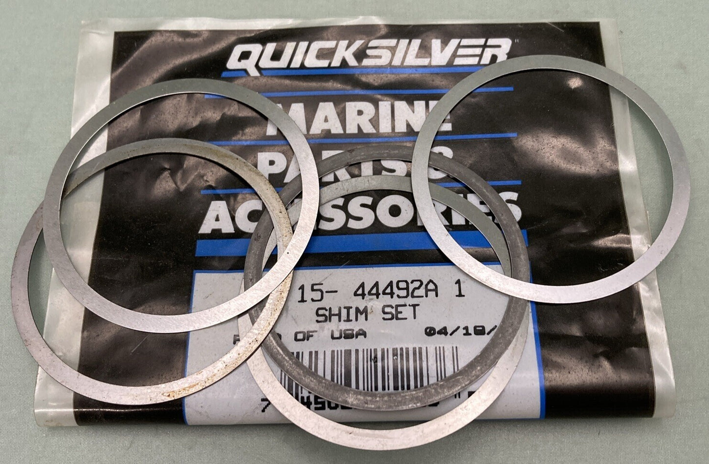 NEW MERCURY QUICKSILVER 15-44492A 1 SHIM SET GEAR HSNG DRV SHFT OUTBOARD 35-40HP