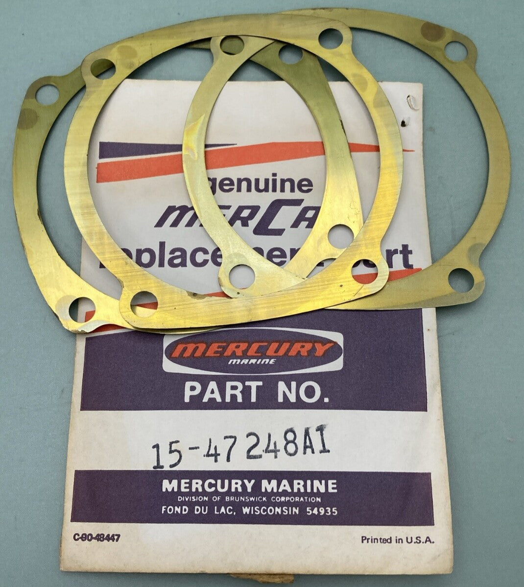 NEW MERCURY QUICKSILVER 15-47248A1 SHIM SET CYL BLK CRKC ASM OUTBOARD 125-140HP
