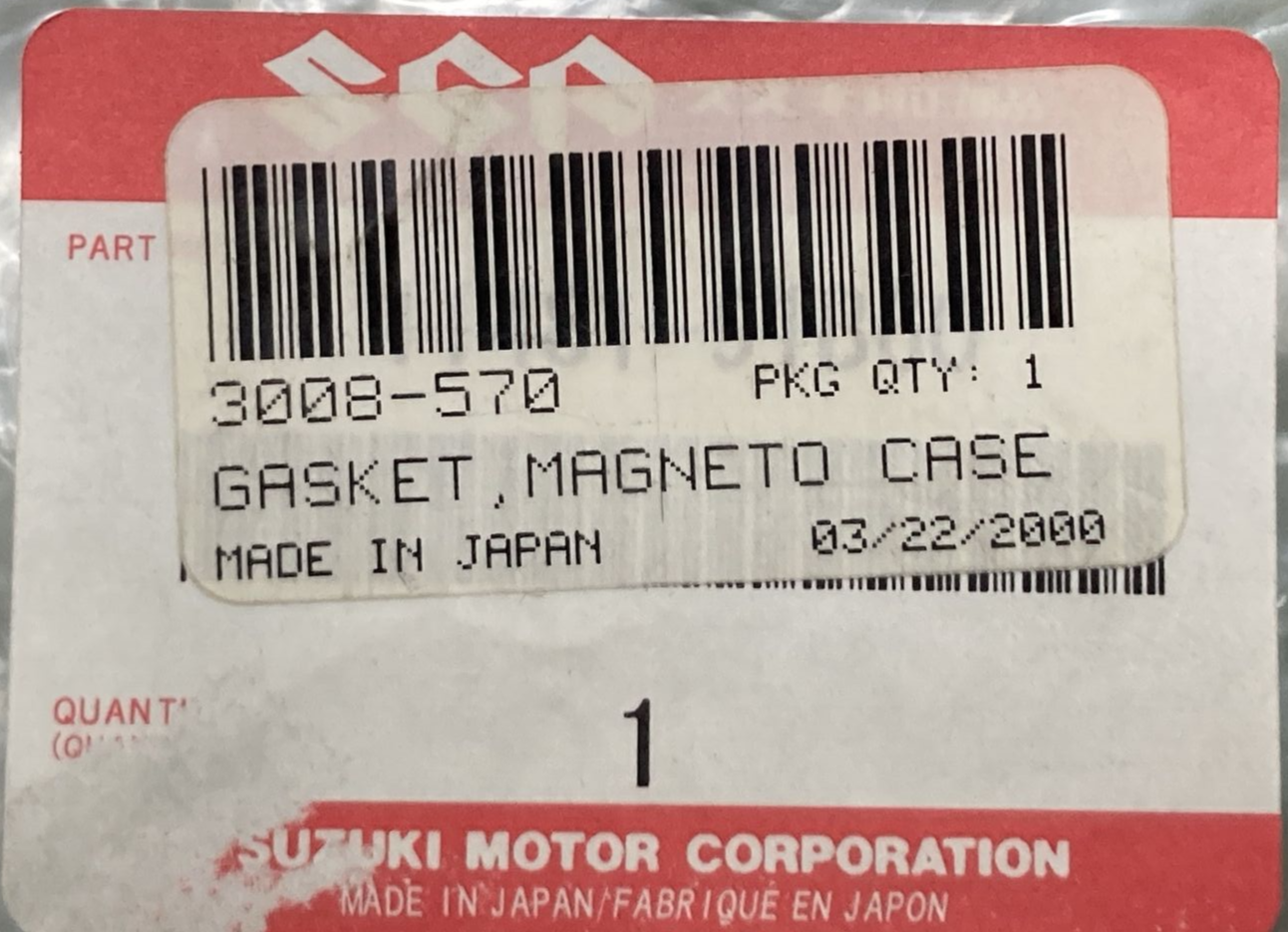 NEW REPLACES Arctic Cat 3008-570 GASKET MAGNETO