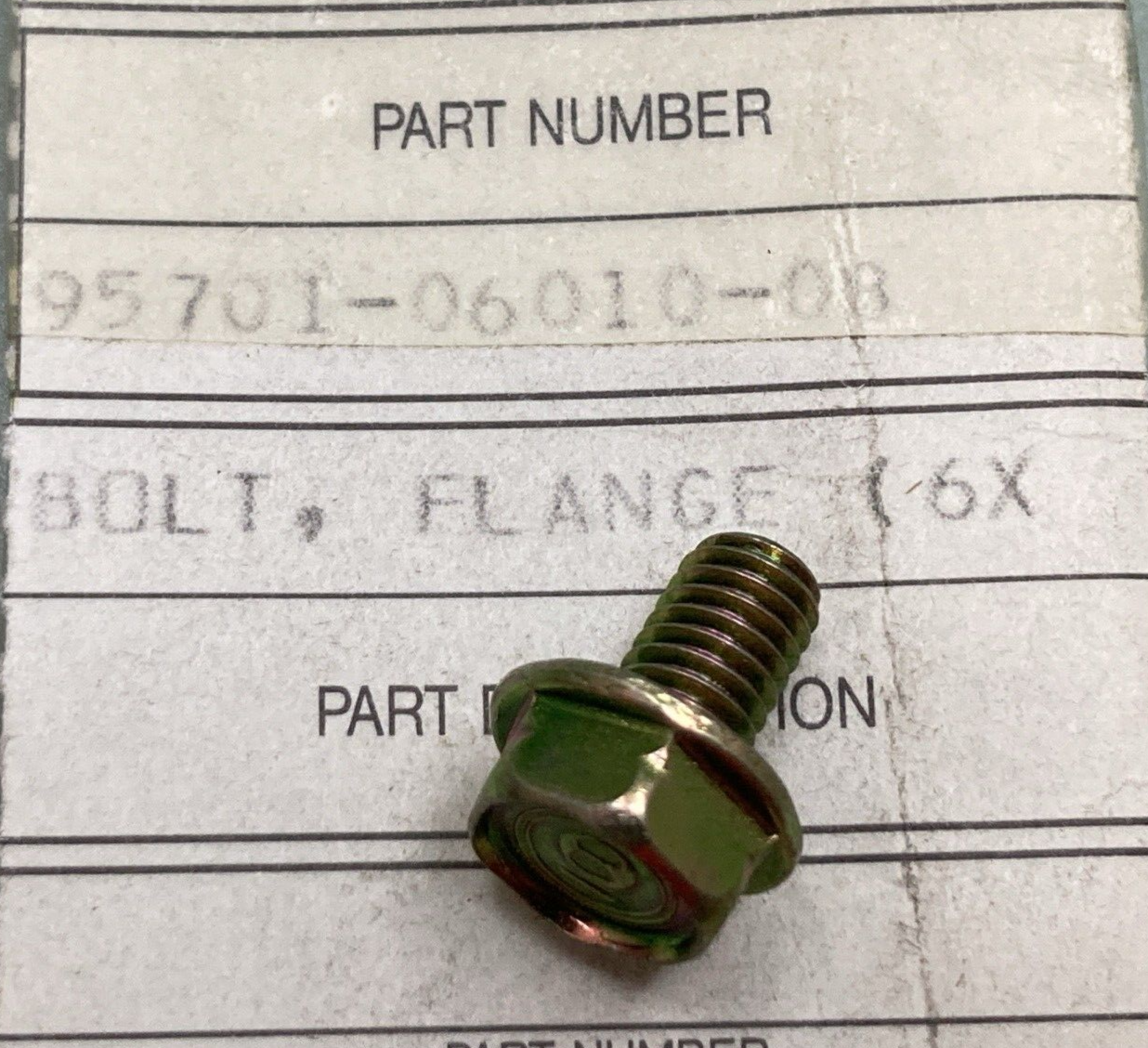 QTY 2 NEW GENUINE HONDA 95701-06010-08 Bolt Flange 6X10