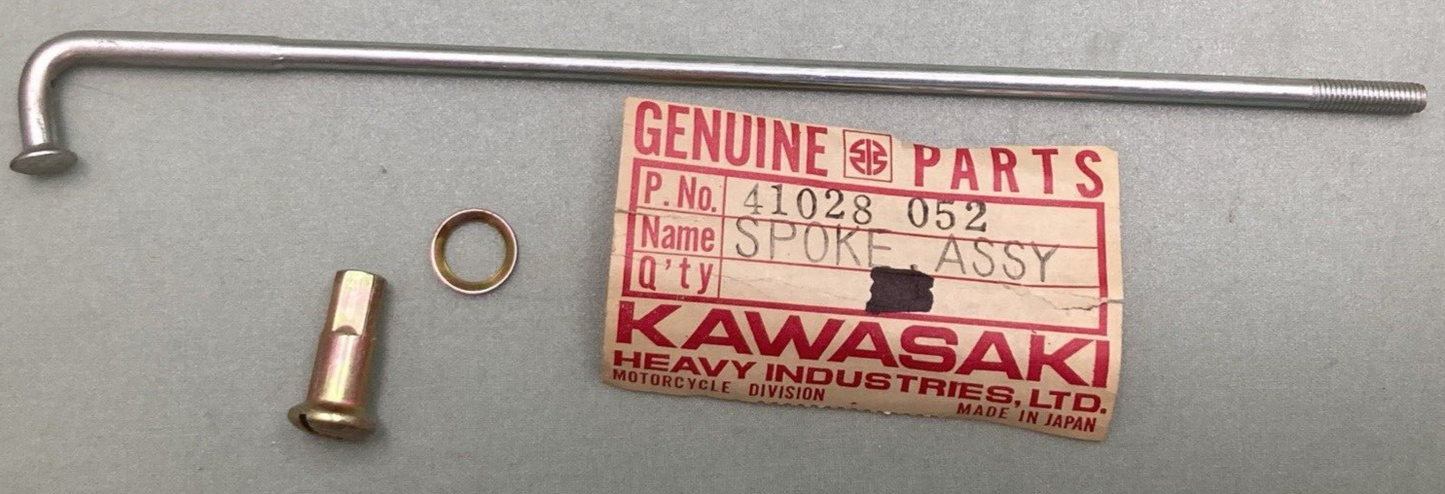 NEW GENUINE KAWASAKI 41028-052 SPOKE REAR OUTER ASSEMBLY 1615MM X 75.5D