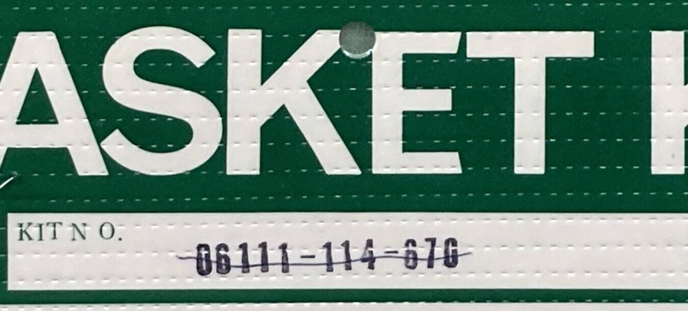 NEW GENUINE HONDA 06111-114-670 GASKET SET - COMPLETE