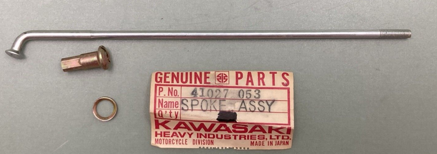 NEW GENUINE KAWASAKI 41027-053 SPOKE REAR INNER ASSEMBLY 163 MM X 109.5