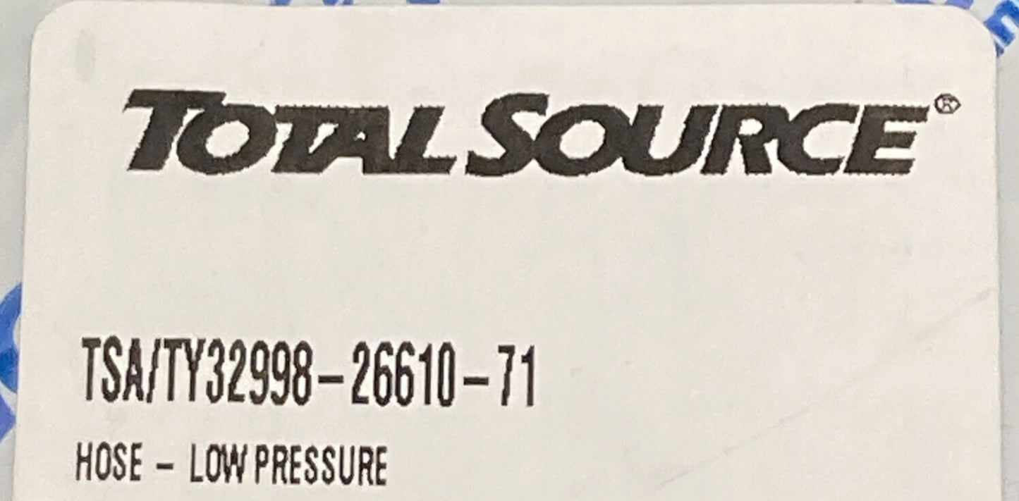 NEW GENUINE TOTAL SOURCE 32998-26610-71 LOW PRESSURE HOSE TOYOTA FORKLIFT