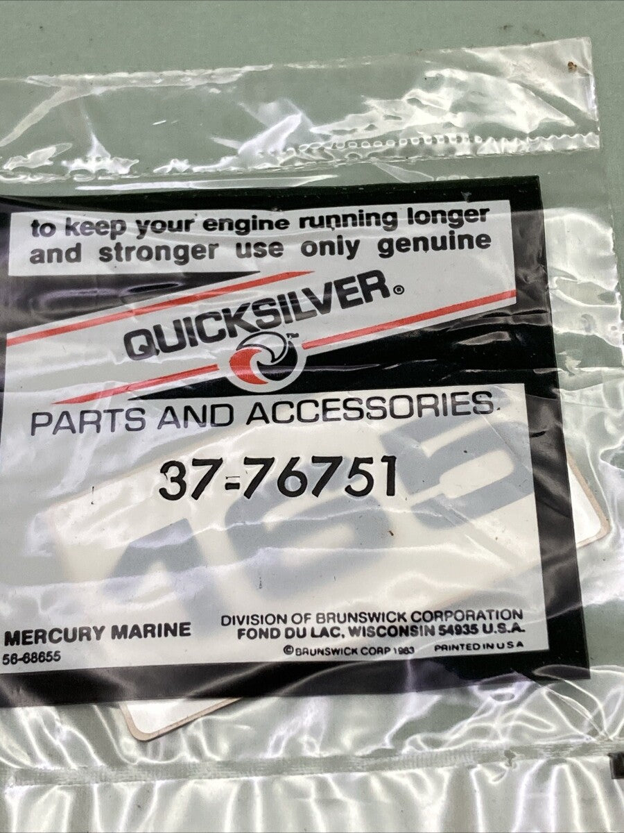 NEW GENUINE MERCURY QUICKSILVER 37-76751 DECAL