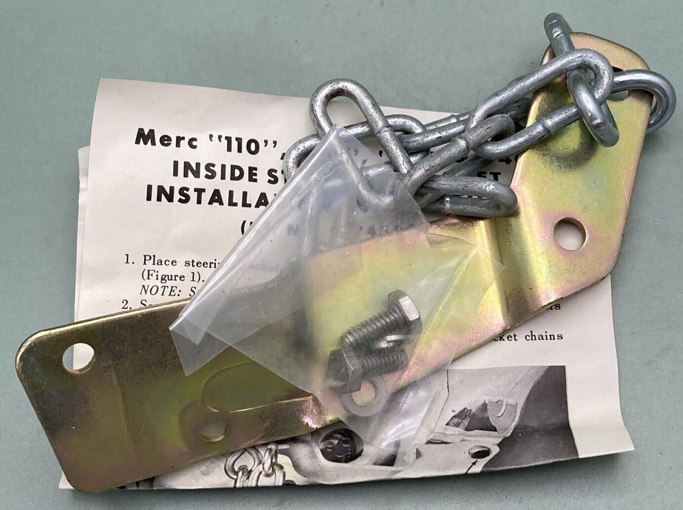 NEW GENUINE MERCURY 34745A 2 STEERING BRACKET ASSEMBLY OUTBOARD 110HP