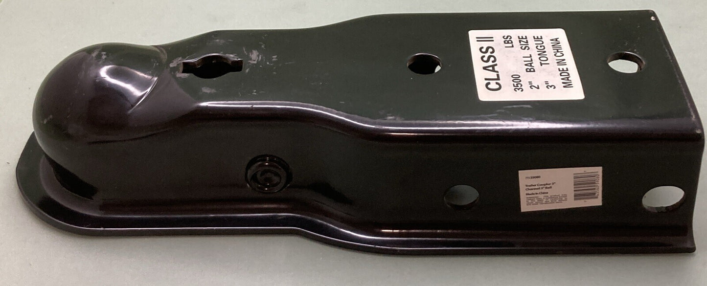 NEW MERICA 59080 TRAILER COUPLER CLASS II 3" CHANNEL 2" BALL 3500#
