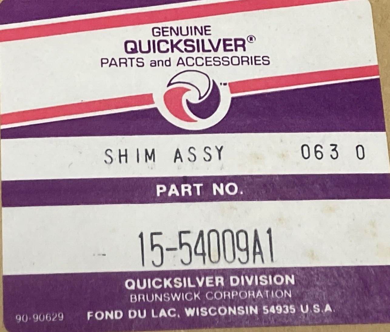 QTY 2 NEW GENUINE MERCURY QUICKSILVER 15-54009A1 BOAT SHIM ASSEMBLY SETS